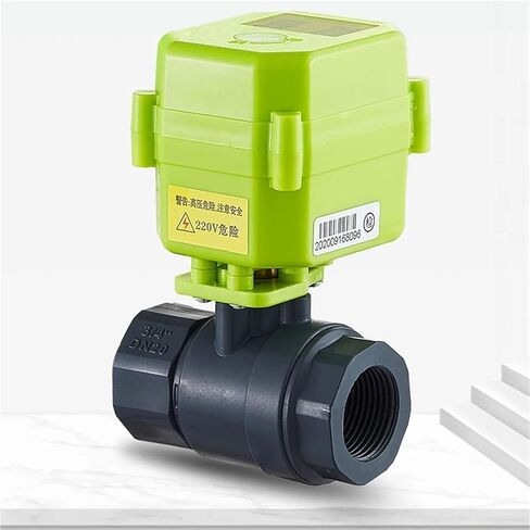 3/8 1/2 1 1-1/4 بوصة PVC صمام كروي مزود بمحرك AC220v DC9v-24v إشارة التحكم في المحرك 1 قطعة (1/2 "، AC220V_XY-02K) in Kuwait