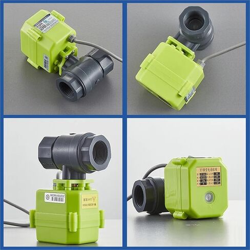 3/8 1/2 1 1-1/4 بوصة PVC صمام كروي مزود بمحرك AC220v DC9v-24v إشارة التحكم في المحرك 1 قطعة (1/2 "، AC220V_XY-02K) in Kuwait