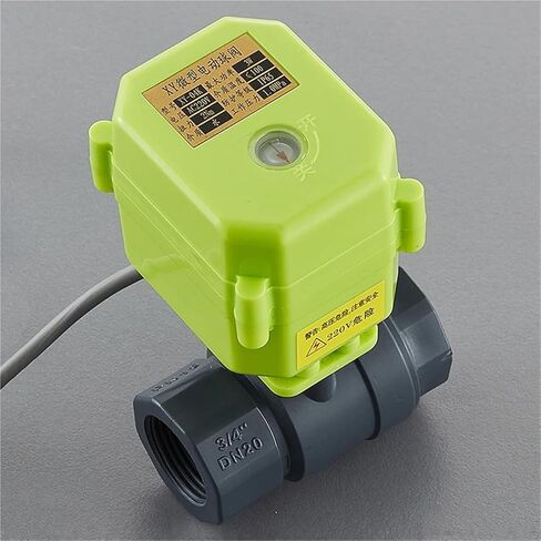 3/8 1/2 1 1-1/4 بوصة PVC صمام كروي مزود بمحرك AC220v DC9v-24v إشارة التحكم في المحرك 1 قطعة (1/2 "، AC220V_XY-02K) in Kuwait
