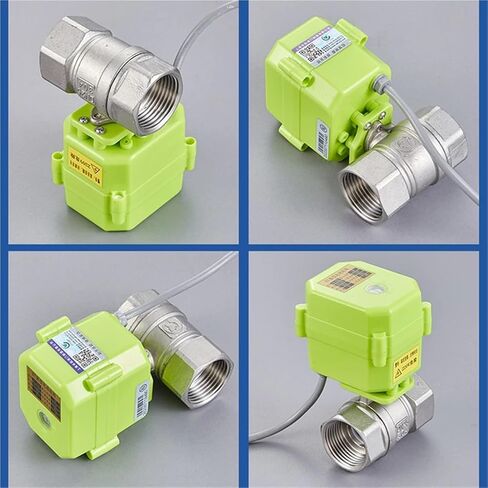 3/8 1/2 1 1-1/4 بوصة الفولاذ المقاوم للصدأ صمام Baall بمحرك AC220v DC9v-24v إشارة التحكم في المحرك 1 قطعة (1-1/4 "، DC9V-24V_XY-02K) in Kuwait