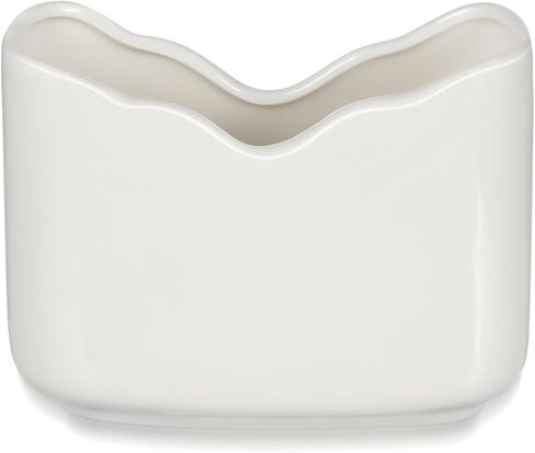Zerodeko Ceramic Napkin Holder 4.52X3.54X1.37In Wavy Design Tissue Stand for Kitchen Table Party Restaurant Napkin Storage Dispenser in Saudi Arabia