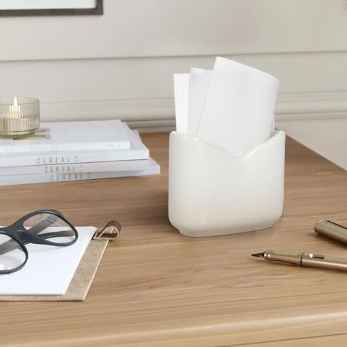 Zerodeko Ceramic Napkin Holder 4.52X3.54X1.37In Wavy Design Tissue Stand for Kitchen Table Party Restaurant Napkin Storage Dispenser in Saudi Arabia