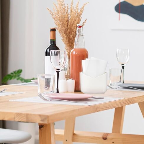 Zerodeko Ceramic Napkin Holder 4.52X3.54X1.37In Wavy Design Tissue Stand for Kitchen Table Party Restaurant Napkin Storage Dispenser in Saudi Arabia