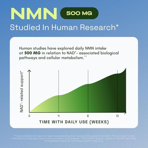 NMN Supplement 1000mg – 4-in-1 NAD Supplement with Quercetin | TMG | Resveratrol – NMNH Alternative – Supports Cellular Energy & NAD+ Levels – 60 Capsules – Third-Party Tested (1 Pack) in Saudi Arabia