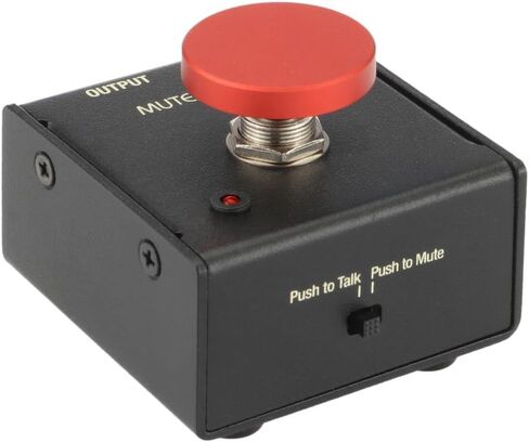 زر كتم صوت/تحدث للميكروفون - اضغط للتحدث أو اضغط لكتم الصوت، مؤشر LED، استخدام سطح المكتب أو مفتاح القدم، للميكروفونات الديناميكية والمكثفة للبودكاست، والاجتماعات عبر الإنترنت، والأحداث المباشرة in Kuwait