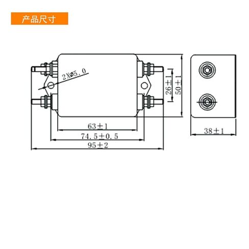 مرشح مصدر الطاقة عالي الطور 220 فولت على مرحلة واحدة CW4E-60A-S (001) مضاد للتدخل (CW4E -10A -S نوع الترباس) in Kuwait