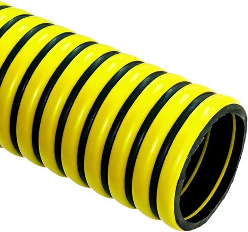 خرطوم شفط EPDM مقاس 3 بوصات × 20 قدمًا أصفر - فراغ كامل 28 بوصة زئبق، 50 رطل لكل بوصة مربعة عند 68 درجة فهرنهايت مرن، مقاوم للحرارة وجميع الأحوال الجوية التطبيقات الصناعية والزراعية والكيميائية والسيارات ومضخات المياه in Kuwait