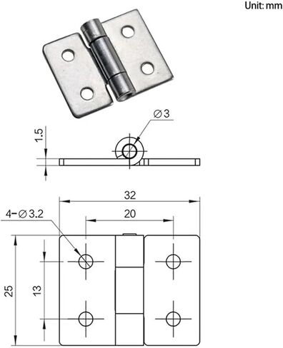 Stainless Steel Damping Torque Hinge Industrial Electrical Machinery and Equipment Cabinet 1Pcs in Saudi Arabia