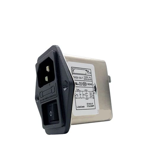 CW2B 3 6 10A مفتاح أمان مقبس مرشح الطاقة ثلاثة في واحد 220 فولت مرحلة واحدة AC T(CW2B -6A -T مفتاح أحمر مع ضوء) in Kuwait