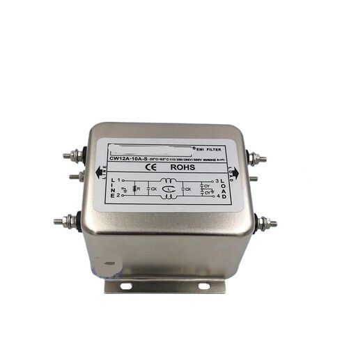 CW12A 10 20 30 40 50 60 فلتر طاقة مؤازر تنقية التيار المتردد أحادي الطور 220 فولت (CW12AL2-30A -S ثنائي القطب تيار متردد 220 فولت M4) in Kuwait