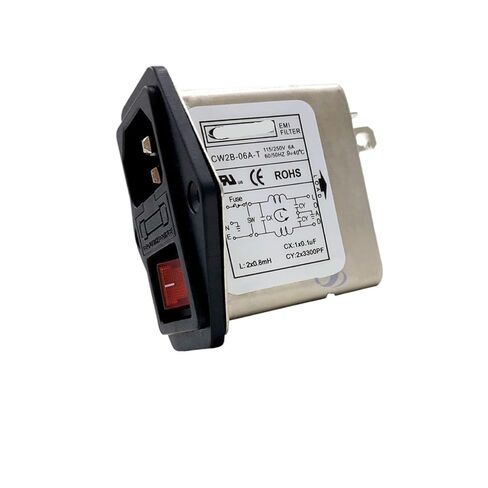 CW2B Three-in-one CW1D 3 6 10A Socket Power Filter purifies Interference T Single-Phase AC 220V(CW1C -10A -T AC 220V) in Saudi Arabia