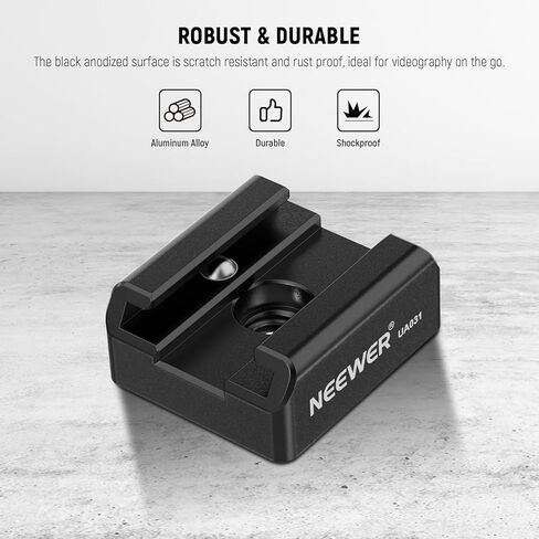 Neewer Cold Shoe Wind Muff for ZV Series Vlog Cameras, Microphone Furry Windscreen with Cold Shoe Mount Adapter Accessory Compatible with Sony ZV-1F ZV-E10 ZV-1 ZV-E1 ZV-1 II, CA133 Black in Saudi Arabia