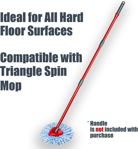 homsis 7 عبوات ممسحة بديلة لرأس ممسحة دوارة ذات خزانين متوافقة مع Ocedar Rinse Clean - عبوات ممسحة مصنوعة من الألياف الدقيقة، آلة تنظيف عميقة قابلة للغسل وسهلة الاستبدال in Kuwait