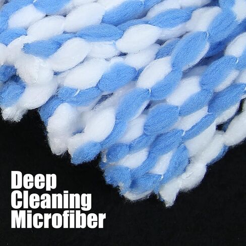 homsis 7 عبوات ممسحة بديلة لرأس ممسحة دوارة ذات خزانين متوافقة مع Ocedar Rinse Clean - عبوات ممسحة مصنوعة من الألياف الدقيقة، آلة تنظيف عميقة قابلة للغسل وسهلة الاستبدال in Kuwait