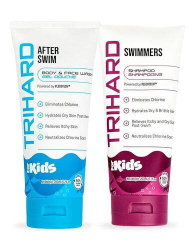 TRIHARD Kids' Chlorine Removal Kit – Swim Shampoo & Body Wash | Hydrating & Gentle for Sensitive Skin, Safe for All Hair Types in Saudi Arabia