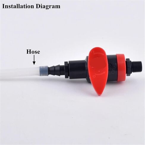 1Pc 1/4"~1/2" Male Thread to 8mm PVC Sampling Valve Pagoda Connector, Aquarium Fish Tank Fittings Garden Irrigation Hose Joint(1I2 Inch-8mm) in Saudi Arabia