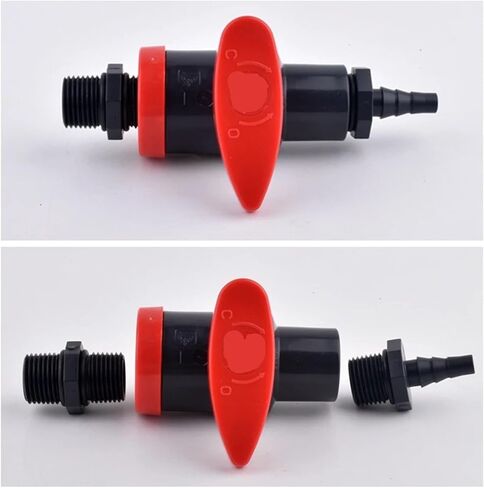 1Pc 1/4"~1/2" Male Thread to 8mm PVC Sampling Valve Pagoda Connector, Aquarium Fish Tank Fittings Garden Irrigation Hose Joint(1I2 Inch-8mm) in Saudi Arabia