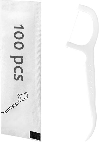 200 Count Dental Floss Picks Individually Wrapped, Eyxformula Oral Care Flossers for Adults & Kids, Travel Dental Picks for Teeth Cleaning, Tight Spaces Cleaning, Plaque Remover(4 Pack) in Saudi Arabia