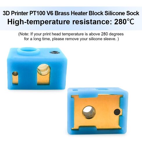 6 قطع جورب سيليكون V6 PT100، جورب سيليكون V6 متوافق مع جورب سيليكون E3D V6 Hotend وكتلة تسخين Titan Aero Extruder، أجزاء طابعة ثلاثية الأبعاد V6 PT100 in Saudi Arabia