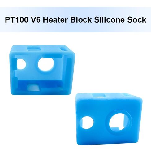 6 قطع جورب سيليكون V6 PT100، جورب سيليكون V6 متوافق مع جورب سيليكون E3D V6 Hotend وكتلة تسخين Titan Aero Extruder، أجزاء طابعة ثلاثية الأبعاد V6 PT100 in Saudi Arabia