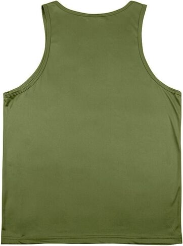 Mens Workout Tank Tops Quick Dry Sleeveless Running Shirts Gym Muscle Bodybuilding Shirts Fitness Swim Beach Shirt in Saudi Arabia