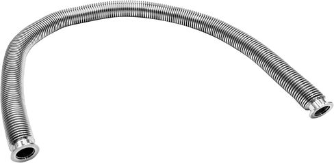 HFS(R) KF-25 Vacuum Bellows Hose Stainless Steel 304 Fit for ISO-KF Flange Size NW-25 with 2 Sets of Aluminum Clamp/Centering Ring/FKM O-Ring (1000mm / 40inch) in Saudi Arabia