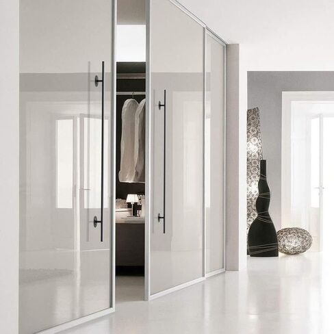 The Version Can Paste Glass Door Handles Commercial Zinc Alloy Tubular Barn Door Wooden Door Sliding Door Handle(200 * 128mm) in Saudi Arabia