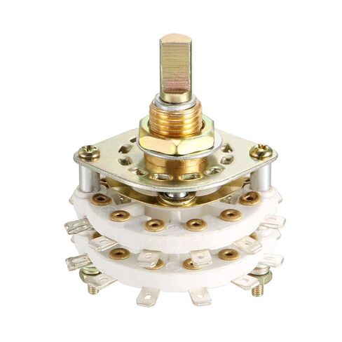 uxcell 2P11T 2 Pole 11 Position Selectable 2 Deck Band Channel Rotary Switch Selector in Saudi Arabia