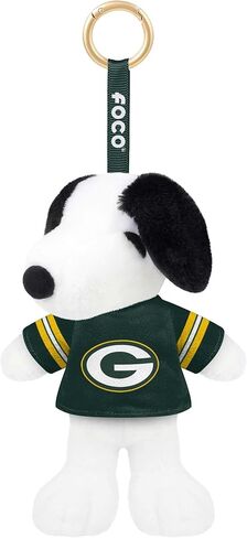 FOCO NCAA unisex-adult Nfl Team Logo Plush Snoopy Peanuts Bag Charm Keychain in Saudi Arabia