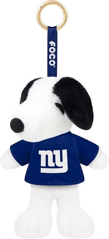 FOCO NCAA unisex-adult Nfl Team Logo Plush Snoopy Peanuts Bag Charm Keychain in Saudi Arabia