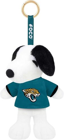 FOCO NCAA unisex-adult Nfl Team Logo Plush Snoopy Peanuts Bag Charm Keychain in Saudi Arabia
