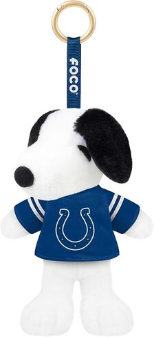 FOCO NCAA unisex-adult Nfl Team Logo Plush Snoopy Peanuts Bag Charm Keychain in Saudi Arabia