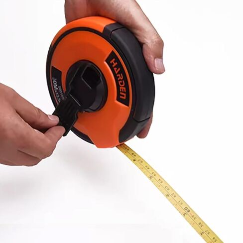 شريط فولاذي طويل القياس من Edward Tools - 165 قدمًا / 50 مترًا - شفرة مطلية بالنيكل بدرجة احترافية مع سهولة القراءة بالبوصات والمتري - غطاء متين - سهولة التدوير in Saudi Arabia