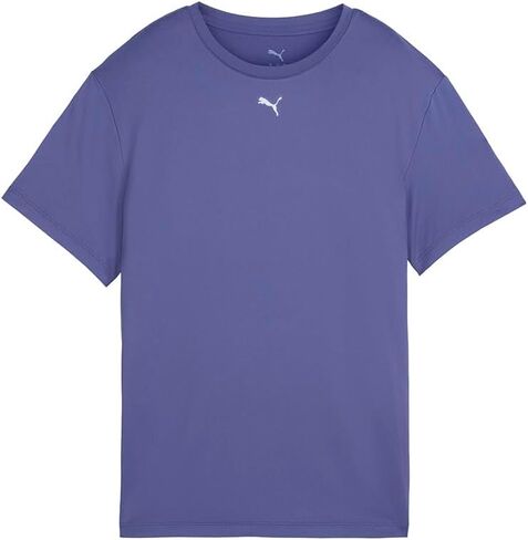 بلوزة رياضية كاجوال للسيدات من PUMA Cloudspun برقبة دائرية وأكمام قصيرة - أزرق in Saudi Arabia