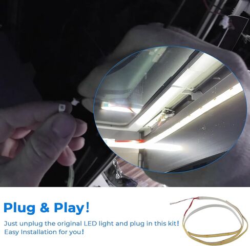 LED Light Kit Upgrade for 3D Printer Compatible with Creality K1/K1Max/K1C/SE Series, White Color & Bright LED Light Bar Kit 24V Flexible Tape for 3D Printer,Plug n Play(K1) in Saudi Arabia