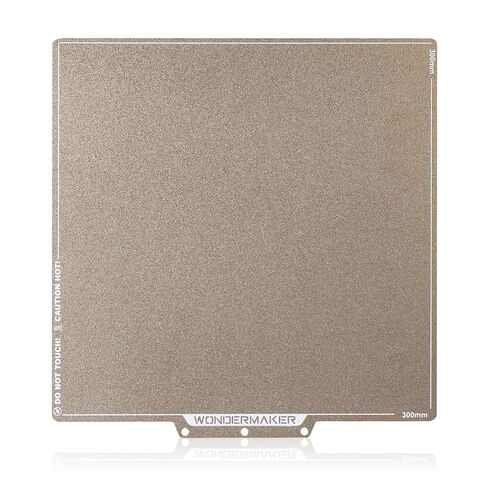 SainSmart x WonderMaker ZR Double Sided PEI Spring Steel 300×300mm Build Plate, Textured PEI Magnetic Flexible Heated Bed, High Flatness PEI Sheet, Accessories Replacement for WonderMaker 3D Printer in Saudi Arabia