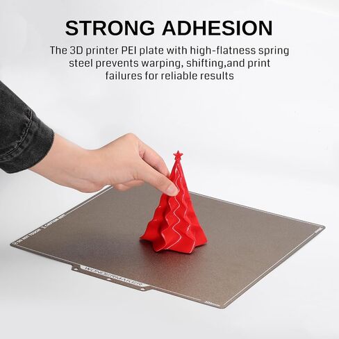 SainSmart x WonderMaker ZR Double Sided PEI Spring Steel 300×300mm Build Plate, Textured PEI Magnetic Flexible Heated Bed, High Flatness PEI Sheet, Accessories Replacement for WonderMaker 3D Printer in Saudi Arabia