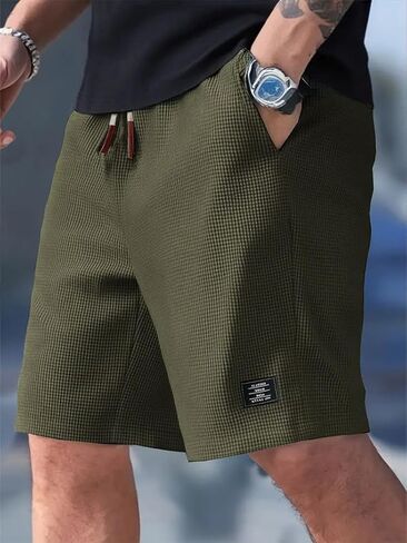 Men Casual Summer Shorts Outdoor Pull On Athletic Shorts for Daily Wear in Saudi Arabia
