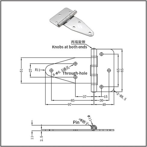 304 Stainless Steel Hinge Industrial Equipment Cabinet Door Horizontal Opening Damping Hinge Heavy Duty Folding Door Hinge 1Pcs in Saudi Arabia