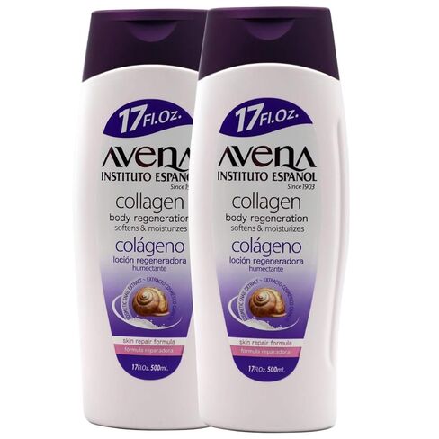 Avena Instituto Español Collagen Body Regeneration, Softens & Moisturizes, Skin Repair Formula, 2-pack Of 17 FL Oz each, 2 Bottles. in Saudi Arabia