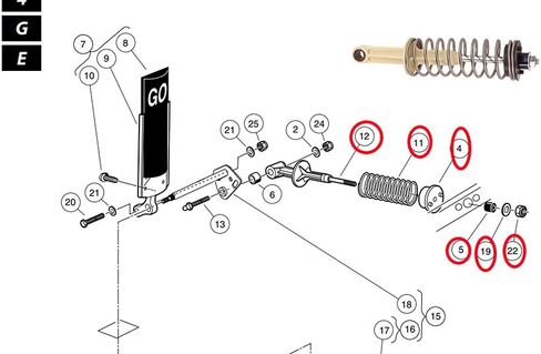 Club Car Golf Cart Accelerator Spring Rod Retainer Fits Club Car DS 1996+up Replace #101817401,101796201 in Saudi Arabia