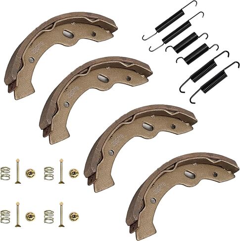 Golf Cart EZGO Brake Shoes Pads & Spring Kit Assembly Fit EZGo Medalist/TXT 1997 Up, Workhorse /ST350 1996 Up, Gas RXV 2008+ and Yamaha 1993-2006 G14 G16 G19-G22 Replaces #27943G01 70794G01 70795G01 in Saudi Arabia