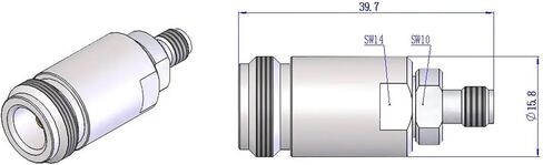 N أنثى إلى 3.5 أنثى، مرحلة الاختبار، محول التردد اللاسلكي N/3.5-KKG التردد DC-18G الموجة الدائمة ≥ 1.13 in Kuwait