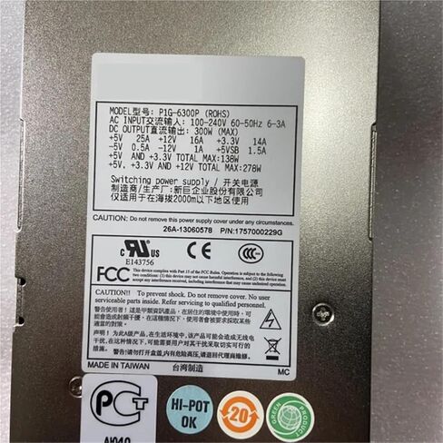 1 قطعة P1G-6300P 300 واط تحويل التيار الكهربائي وحدة 1U PSU in Kuwait