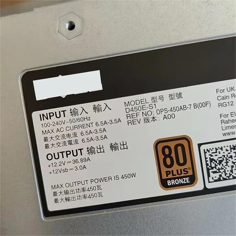 1pc PSU for T440 R540 R7415 14th Gen 450W Non-Redundant Power Supply D450E-S1 HXF7Y DPS-450AB-7 B in Saudi Arabia