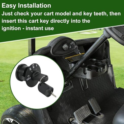 605637 605946 609680 مجموعة مفاتيح الإشعال تناسب موديلات عربة الجولف EZGO 2008-Up EZGO RXV 2 Pack in Kuwait
