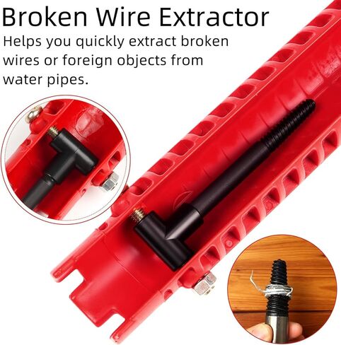 8 in 1 Faucet and Sink Wrench, Multifunctional Wrench Removal Nut Plumbing Tool, Bathroom Kitchen Plumbing Plumber for Tight Spaces Installation and Repairs in Saudi Arabia