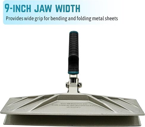 9-Inch Zinc Alloy Hand Seamer Tool for Bending, Folding Aluminum, Vinyl Roof Flashing, Coil and Fascia, Heavy-Duty Construction in Saudi Arabia