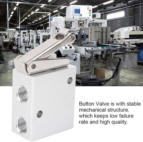 Oumefar Control Pushbutton Valve G1/4 "Simple 3-Way Structure Pushbutton Valve Precision Casting Flexible Pulley Membrane Lever Mechanical Valve For Pneumatic System in Saudi Arabia