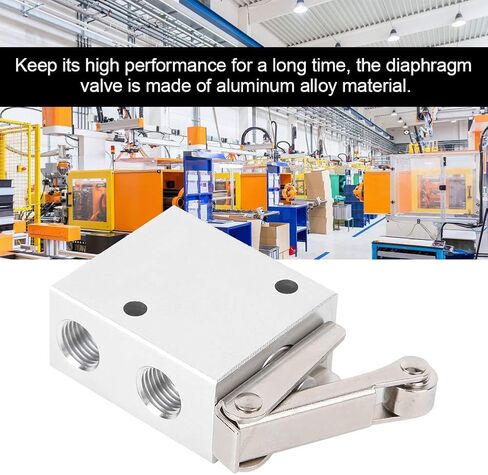Oumefar Control Pushbutton Valve G1/4 "Simple 3-Way Structure Pushbutton Valve Precision Casting Flexible Pulley Membrane Lever Mechanical Valve For Pneumatic System in Saudi Arabia